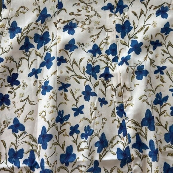 Commense Floral Print Knotted Irregular Hem Long Dress - Picture 10 of 11